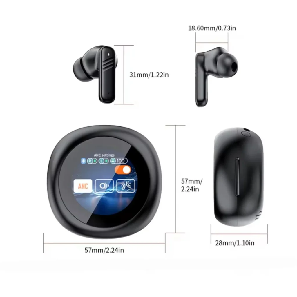 ایرپاد بی سیم A18 Pro نمایشگر لمسی