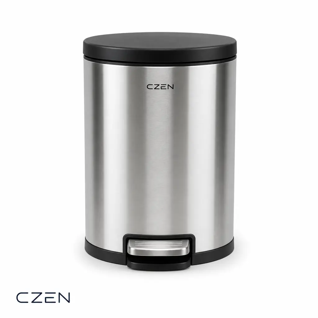 pedal-bin-stainless-steel-model-f سطل زباله پدالی