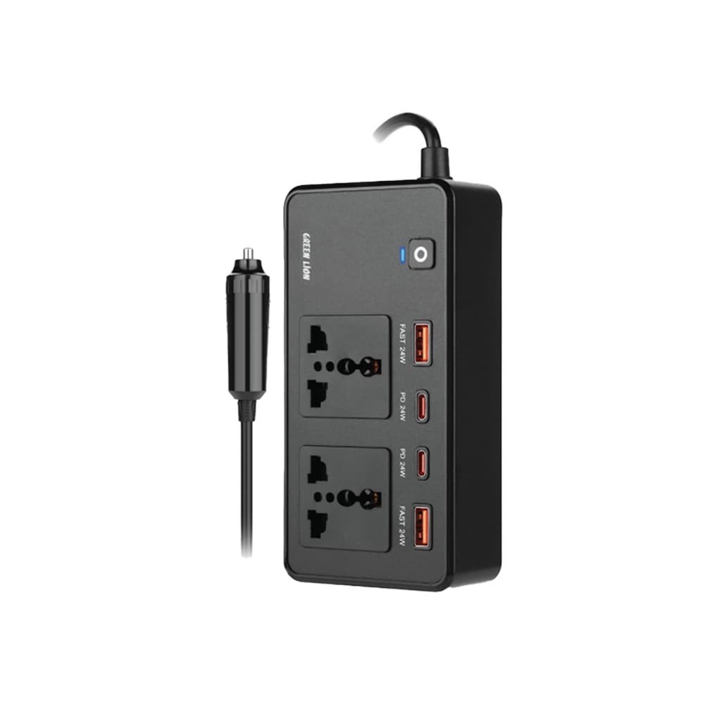اینورتر خودرو گرین لاین GC-200 | مبدل برق ۲۰۰ وات خودرو