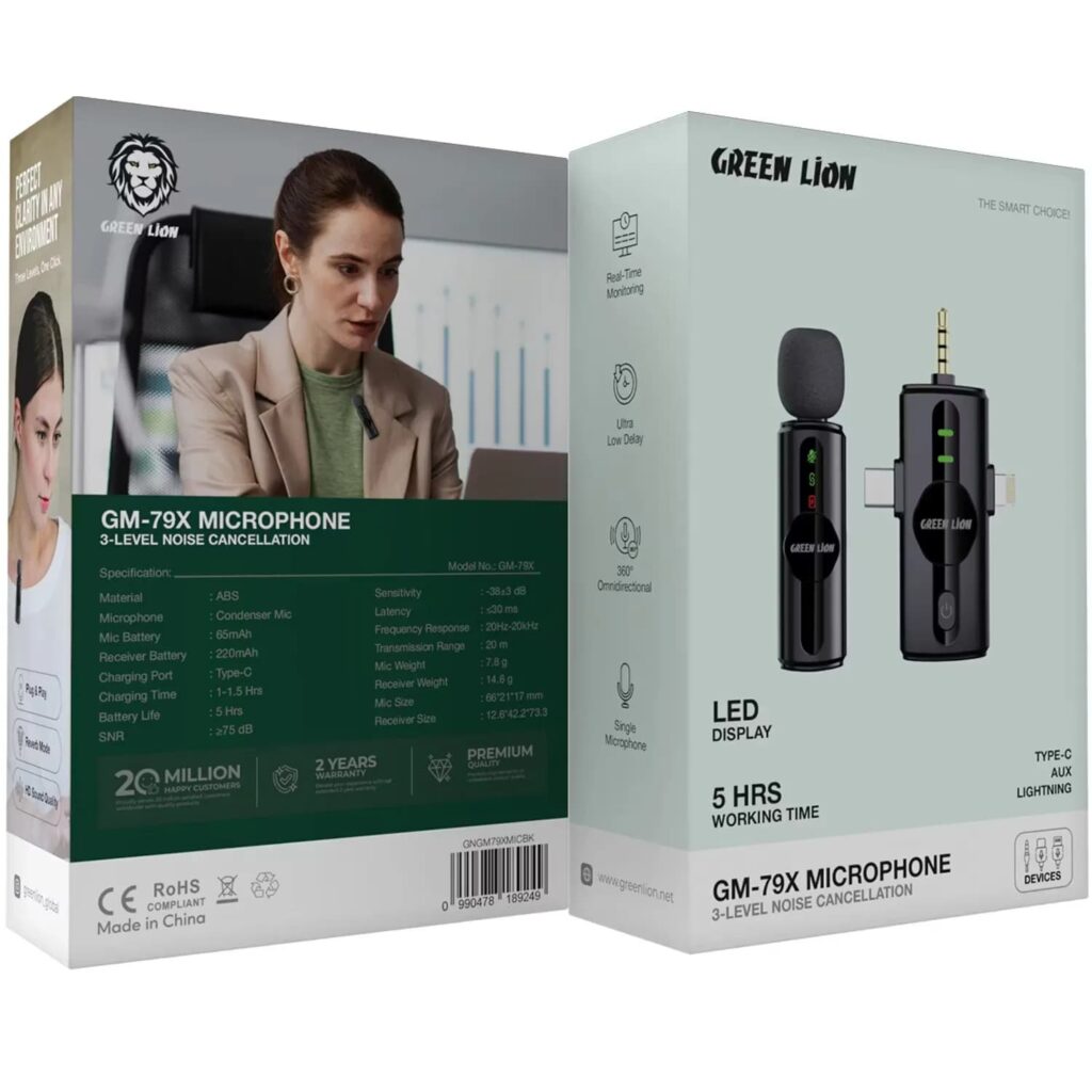 خرید میکروفون ۳ در ۱ گرین لاین مدل GM-79