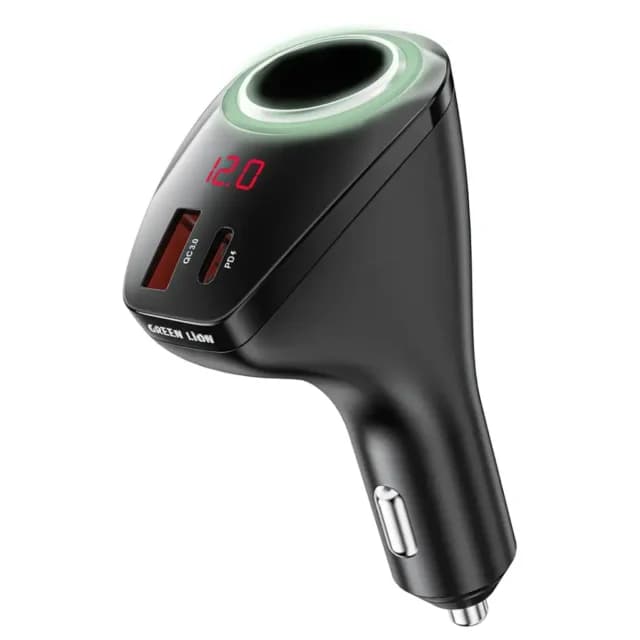 شارژر فندکی ۷۵ وات گرین لاین مدل Power Drive؛ سریع و ایمن