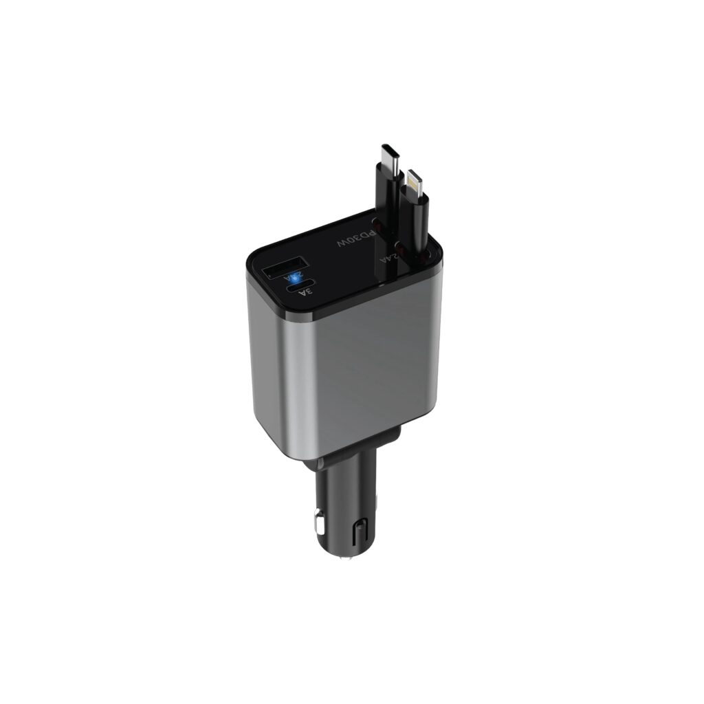 شارژر فندکی گرین لاین مدل Retractable 50W