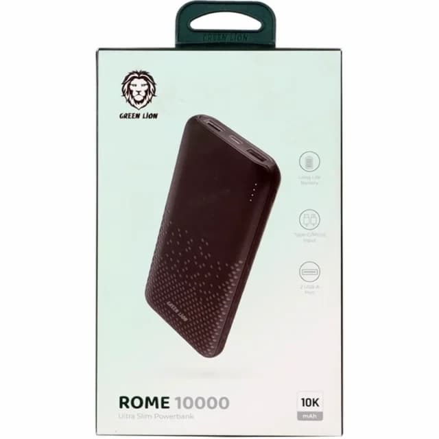 پاوربانک ۱۰۰۰۰ گرین لاین Rome | شارژر همراه باکیفیت
