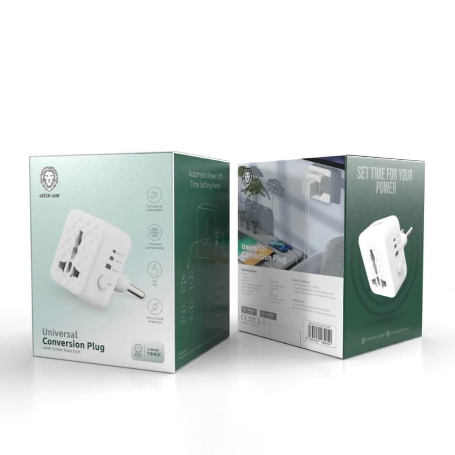 خرید محافظ برق هوشمند گرین لاین مدل Universal Conversion Plug