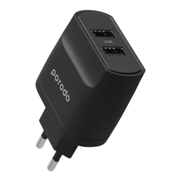 خرید شارژر دیواری دو پورت USB-A پرودو ۱۲ وات